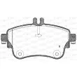 Jeu de 4 plaquettes de frein avant OPEN PARTS BPA1487.08 - Visuel 2