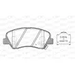 Jeu de 4 plaquettes de frein avant OPEN PARTS BPA1488.02 - Visuel 1