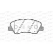 Jeu de 4 plaquettes de frein avant OPEN PARTS BPA1488.02 - Visuel 2
