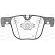 Jeu de 4 plaquettes de frein arrière OPEN PARTS BPA1493.00 - Visuel 1