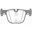 Jeu de 4 plaquettes de frein arrière OPEN PARTS BPA1493.00 - Visuel 2