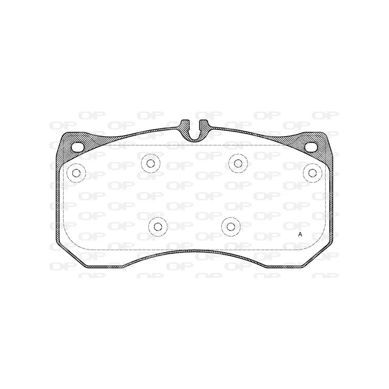 Jeu de 4 plaquettes de frein avant OPEN PARTS BPA1497.00