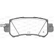 Jeu de 4 plaquettes de frein arrière OPEN PARTS BPA1507.00 - Visuel 1