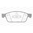 Jeu de 4 plaquettes de frein avant OPEN PARTS BPA1510.10 - Visuel 1