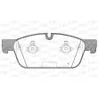 Jeu de 4 plaquettes de frein avant OPEN PARTS BPA1511.00 - Visuel 1