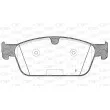 Jeu de 4 plaquettes de frein avant OPEN PARTS BPA1511.00 - Visuel 2