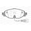 Jeu de 4 plaquettes de frein avant OPEN PARTS BPA1515.01 - Visuel 1