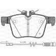 Jeu de 4 plaquettes de frein arrière OPEN PARTS BPA1516.20 - Visuel 1