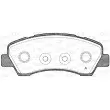 Jeu de 4 plaquettes de frein avant OPEN PARTS BPA1530.00 - Visuel 1