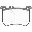 Jeu de 4 plaquettes de frein avant OPEN PARTS BPA1533.00 - Visuel 1