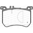 Jeu de 4 plaquettes de frein avant OPEN PARTS BPA1533.00 - Visuel 2