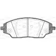 Jeu de 4 plaquettes de frein avant OPEN PARTS BPA1537.02 - Visuel 1