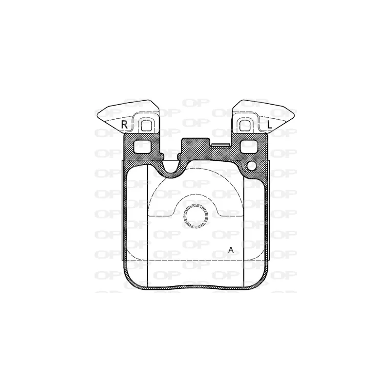 Jeu de 4 plaquettes de frein arrière OPEN PARTS BPA1539.00