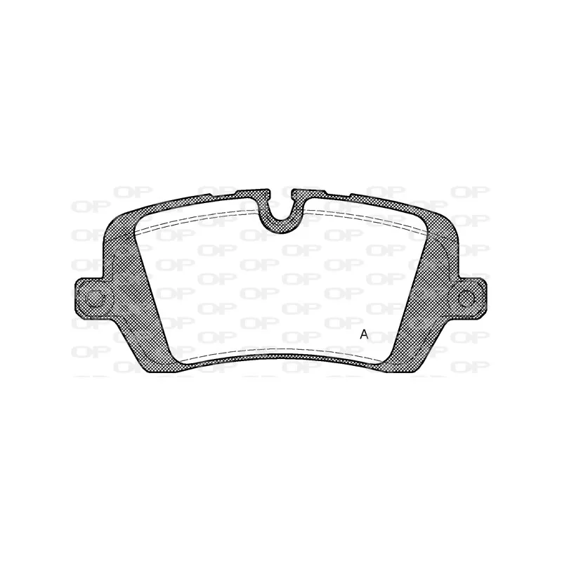 Jeu de 4 plaquettes de frein arrière OPEN PARTS BPA1541.00