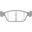 Jeu de 4 plaquettes de frein avant OPEN PARTS BPA1552.02 - Visuel 2