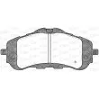 Jeu de 4 plaquettes de frein avant OPEN PARTS BPA1559.00 - Visuel 2