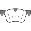 Jeu de 4 plaquettes de frein avant OPEN PARTS BPA1560.00 - Visuel 2