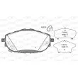 Jeu de 4 plaquettes de frein avant OPEN PARTS BPA1561.02 - Visuel 1