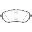 Jeu de 4 plaquettes de frein avant OPEN PARTS BPA1561.02 - Visuel 2