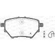 Jeu de 4 plaquettes de frein arrière OPEN PARTS BPA1562.00 - Visuel 1