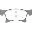 Jeu de 4 plaquettes de frein avant OPEN PARTS BPA1580.02 - Visuel 2