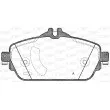 Jeu de 4 plaquettes de frein avant OPEN PARTS BPA1592.08 - Visuel 1