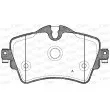 Jeu de 4 plaquettes de frein avant OPEN PARTS BPA1599.08 - Visuel 1