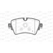 Jeu de 4 plaquettes de frein avant OPEN PARTS BPA1599.08 - Visuel 2