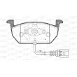 Jeu de 4 plaquettes de frein avant OPEN PARTS BPA1601.01 - Visuel 1