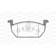 Jeu de 4 plaquettes de frein avant OPEN PARTS BPA1601.01 - Visuel 2
