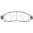 Jeu de 4 plaquettes de frein avant OPEN PARTS BPA1612.24 - Visuel 1