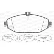 Jeu de 4 plaquettes de frein avant OPEN PARTS BPA1618.00 - Visuel 1
