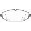 Jeu de 4 plaquettes de frein avant OPEN PARTS BPA1618.00 - Visuel 2