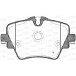 Jeu de 4 plaquettes de frein avant OPEN PARTS BPA1625.08 - Visuel 1