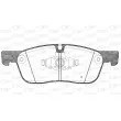Jeu de 4 plaquettes de frein avant OPEN PARTS BPA1633.00 - Visuel 1