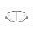 Jeu de 4 plaquettes de frein avant OPEN PARTS BPA1640.02 - Visuel 1