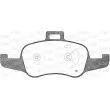 Jeu de 4 plaquettes de frein avant OPEN PARTS BPA1653.00 - Visuel 2