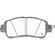 Jeu de 4 plaquettes de frein avant OPEN PARTS BPA1656.04 - Visuel 2