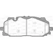 Jeu de 4 plaquettes de frein avant OPEN PARTS BPA1667.00 - Visuel 1