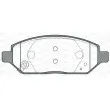 Jeu de 4 plaquettes de frein avant OPEN PARTS BPA1674.02 - Visuel 1