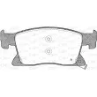 Jeu de 4 plaquettes de frein avant OPEN PARTS BPA1679.02 - Visuel 2