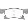 Jeu de 4 plaquettes de frein avant OPEN PARTS BPA1681.02 - Visuel 2
