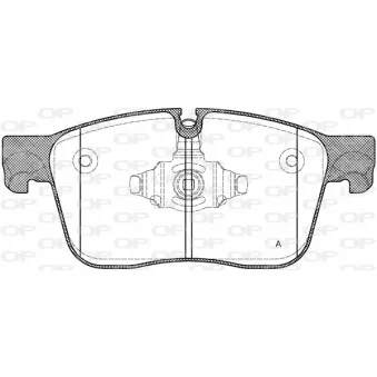 Jeu de 4 plaquettes de frein avant OPEN PARTS BPA1683.00