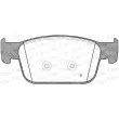Jeu de 4 plaquettes de frein avant OPEN PARTS BPA1692.01 - Visuel 2