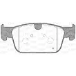 Jeu de 4 plaquettes de frein avant OPEN PARTS BPA1692.10 - Visuel 2