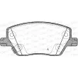 Jeu de 4 plaquettes de frein avant OPEN PARTS BPA1695.02 - Visuel 1