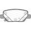 Jeu de 4 plaquettes de frein arrière OPEN PARTS BPA1700.02 - Visuel 1