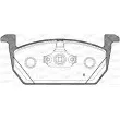 Jeu de 4 plaquettes de frein avant OPEN PARTS BPA1710.00 - Visuel 2