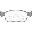 Jeu de 4 plaquettes de frein avant OPEN PARTS BPA1719.00 - Visuel 2