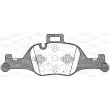 Jeu de 4 plaquettes de frein avant OPEN PARTS BPA1740.00 - Visuel 1
